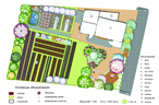 Дизайн-проект благоустройства и озеленения участка на территории садоводческого товарищества "Лесной-2"